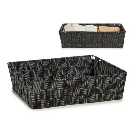 Cesta de tela negra Kipit 34 cm x 21 cm x 8.5 cm, 3.8 l (18 Unidades) Cesta de tela negra Kipit 34 cm x 21 cm x 8.5 cm, 3.8 l (18 Unidades)