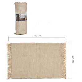 Alfombra de algodón natural 120x180 cm beige - Giftdecor (6 Unidades) Precio: 82.69000003. SKU: S3607891