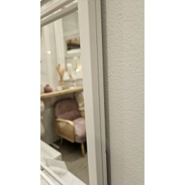 Espejo de pared Blanco Metal Cristal Ventana 90 x 180 x 2 cm