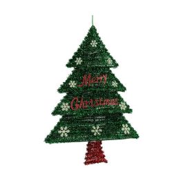 Decoración Árbol de Navidad 44 x 58,8 x 7 cm Rojo Plateado Verde Plástico Polipropileno Precio: 6.50000021. SKU: B1BEYD8LZV