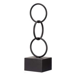 Figura Decorativa Aros Negro Metal (12,5 x 40,5 x 12,5 cm) Precio: 16.3350003025. SKU: S3611211