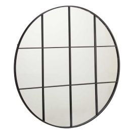 Espejo de pared Redondo Negro Metal (100 x 2,5 x 100 cm) Precio: 111.4999996. SKU: S3611217