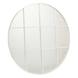 Espejo de pared Redondo Metal Blanco (100 x 2,5 x 100 cm) Precio: 105.94999943. SKU: S3611219