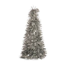 Árbol de Navidad Mate Espumillón 18 x 18 x 45,5 cm Plateado Plástico Polipropileno Precio: 3.95000023. SKU: B16KHL3CD8