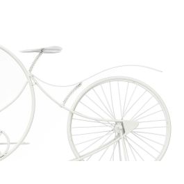 Reloj de Mesa Bicicleta Blanco Metal 95 x 50 x 12 cm