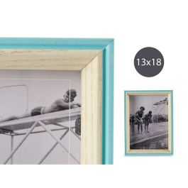 Portafotos Madera 13X18 Azul Y Natural Giftdecor (24 Unidades) Portafotos Madera 13X18 Azul Y Natural Giftdecor (24 Unidades)
