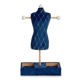 Maniquí Portajoyas de Terciopelo Azul con Diseño de Rombos - Giftdecor 12x40x24 cm (6 Unidades) Maniquí Portajoyas de Terciopelo Azul con Diseño de Rombos - Giftdecor 12x40x24 cm (6 Unidades)