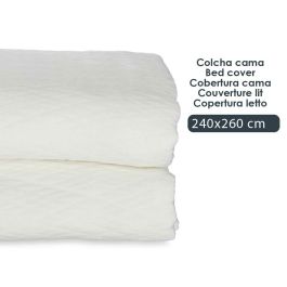 Colcha Rombos Blanco (240 x 260 cm)
