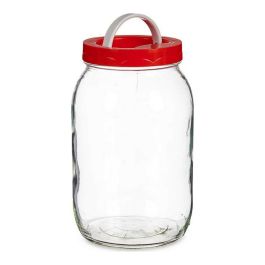 Bote Cristal 2L Tapa Roja Con Asa Vivalto 12X21CM (6 Unidades) Precio: 20.89000023. SKU: S3610703