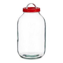 Bote Cristal 5L Tapa Roja Con Asa Vivalto 16X29CM (4 Unidades) Precio: 25.4999998. SKU: S3610503