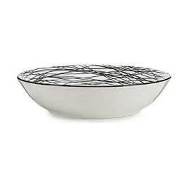Plato Hondo 20Cm Rayado Negro Vessia (24 Unidades) Plato Hondo 20Cm Rayado Negro Vessia (24 Unidades)