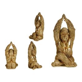 Gorila Yoga Manos Hacia Arriba Dorado Giftdecor 17x36x19 cm Resina Oro (4 Unidades) Precio: 52.5000003. SKU: S3609536
