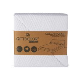 Colcha Cama Reversible 180X260 Blanco Giftdecor (6 Unidades) Colcha Cama Reversible 180X260 Blanco Giftdecor (6 Unidades)