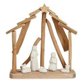 Nacimiento Madera C 5 Figuras Tejado Estrella Gr Krist+ 25X28CM (12 Unidades) Precio: 165.5000006. SKU: S3612422