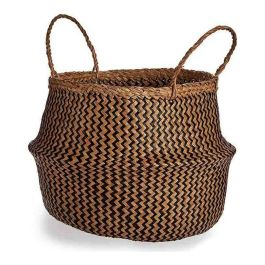 Cesta de Junco Marino 35 cm Natural Negro - Giftdecor (8 Unidades) Precio: 101.68999962. SKU: S3610342