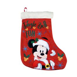 Calcetín de Navidad Mickey Mouse Happy smiles 42 cm Poliéster Precio: 5.94999955. SKU: S4307228