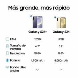 Smartphone Samsung Galaxy S24 6,1" 128 GB Negro