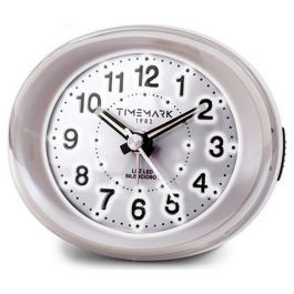 Reloj-Despertador Analógico Timemark Blanco Luz LED Silencioso Snooze Modo noche 9 x 9 x 5,5 cm (9 x 9 x 5,5 cm) Precio: 13.95000046. SKU: S6502809