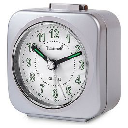Reloj-Despertador Analógico Timemark Plateado Silencioso con sonido Modo noche Precio: 9.9499994. SKU: S6503179