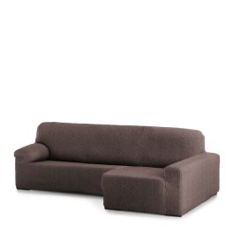 Funda para chaise longue de brazo corto derecho Eysa ROC Marrón 180 x 120 x 360 cm