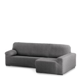 Funda para chaise longue de brazo corto derecho Eysa ROC Gris oscuro 180 x 120 x 360 cm