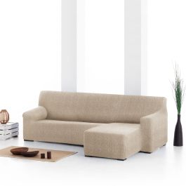 Funda para chaise longue de brazo corto derecho Eysa ROC Beige 120 x 120 x 360 cm