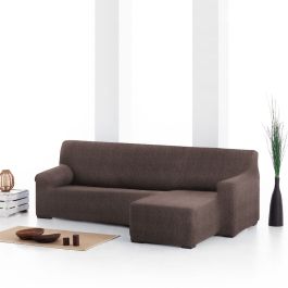 Funda para chaise longue de brazo corto derecho Eysa ROC Marrón 120 x 120 x 360 cm