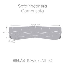 Funda para Sofá Eysa ROC Blanco 110 x 120 x 600 cm Rinconera