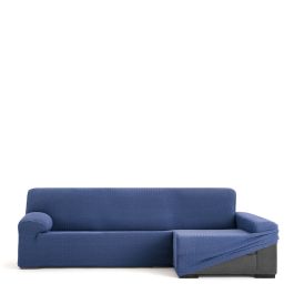 Funda para chaise longue de brazo largo derecho Eysa JAZ Azul 180 x 120 x 360 cm