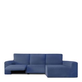 Funda para chaise longue de brazo largo derecho Eysa JAZ Azul 180 x 120 x 360 cm