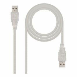 Cable USB 2.0 Nanocable 10.01.0302/ USB Macho - USB Macho/ 1m/ Beige Precio: 4.94999989. SKU: S0228126