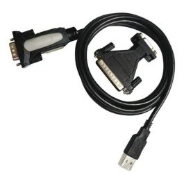 Adaptador USB a RS232 NANOCABLE 10.03.0002 1,8 m Negro 1,8 m