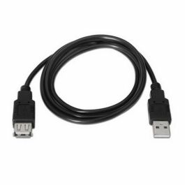 Cable alargador NANOCABLE 10.01.0203-BK 1,8 m USB Hembra Macho Negro