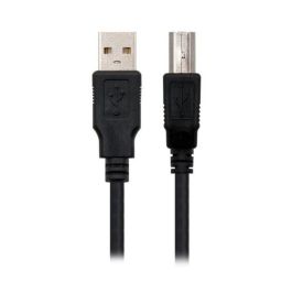 Cable USB 2.0 Impresora Nanocable 10.01.0102/ USB Tipo-B Macho - USB Macho/ 1m/ Negro Precio: 3.99000041. SKU: S0224320