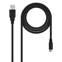 Cable USB 2.0 Nanocable 10.01.0500/ USB Macho - MicroUSB Macho/ 80cm/ Negro