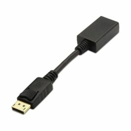 Conversor Nanocable 10.16.0502/ DisplayPort Macho - HDMI Hembra/ 15cm/ Negro