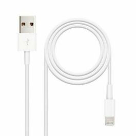 Cable USB 2.0 Lightning Nanocable 10.110.0401/ USB Macho - Lightning Macho/ 1m/ Blanco Precio: 6.95000042. SKU: S0221315