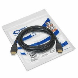 Cable HDMI NANOCABLE 10.15.3600 V2.0 4K 0,5 m Negro 50 cm