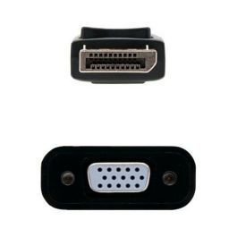 Adaptador DisplayPort a SVGA NANOCABLE 10.16.0602 Negro (15 cm)