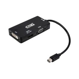 Cable Conversor Nanocable 10.16.3302-BK/ Mini Displayport Macho - VGA Hembra/ HDMI Hembra/ DVI Hembra