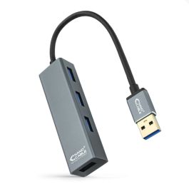Hub USB 3.0 Nanocable 10.16.4402/ 4xUSB/ Gris