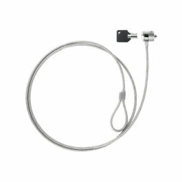 Tooq Cable De Seguridad Tipo Kensington Con Llave Para Portátil 1,5M Plata