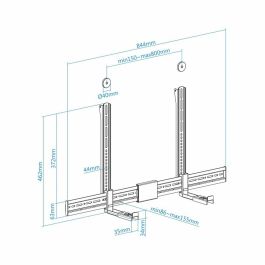 Soporte Universal Multi-Instalación TooQ TQSBM-01 para Barra de Sonido/ Hasta 15kg