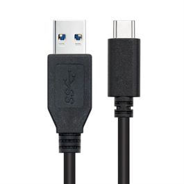 Cable USB A a USB-C NANOCABLE 10.01.4002 Negro 2 m