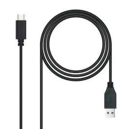 Cable USB A a USB-C NANOCABLE 10.01.4002 Negro 2 m