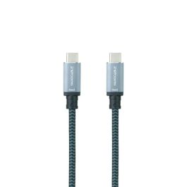 Cable USB 3.1 Nanocable 10.01.4100-COMB/ USB Tipo-C Macho - USB Tipo-C Macho/ 50cm/ Gris y Negro