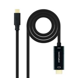 Cable USB-C a HDMI NANOCABLE 10.15.5132 Negro 1,8 m 4K Ultra HD