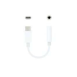 Adaptador USB-C a Jack 3.5 mm NANOCABLE 10.24.1205-W Blanco (1 unidad)