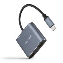 Adaptador USB C a HDMI NANOCABLE 10.16.4305 4K Ultra HD Gris 15 cm Precio: 40.534999395. SKU: B18XJ5CTBF