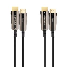 NANOCABLE CABLE HDMI V2.0 AOC 4K@60HZ 18Gbps NEGRO 100 M